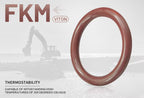 Suitable for Caterpillar 270-1528 FKM rubber ring excavator seal hot-selling product mechanical seal O-ring seal kit 100% utilization rate